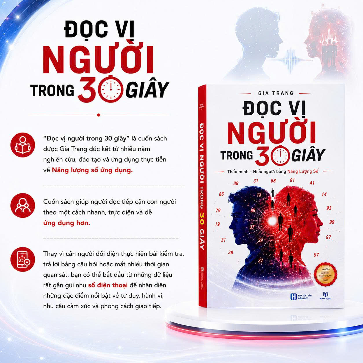 Giới thiệu sách Đọc Vị Người Trong 30 Giây của Gia Trang